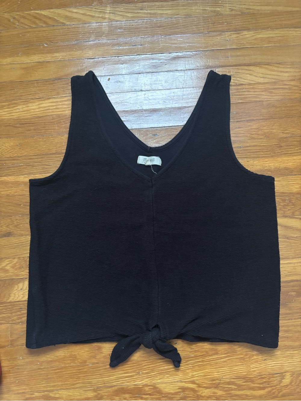 Madewell knotted tank top